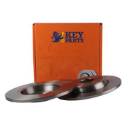 Key Parts 2 x Solid Rear Brake Discs KBD4635