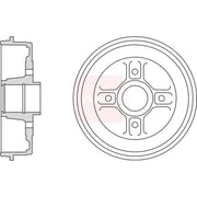 Apec Brake Drum Assembly Rear DRM9984