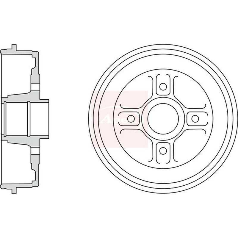 Apec Brake Drum Assembly Rear DRM9984