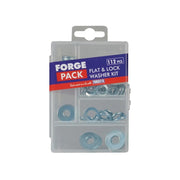 ForgeFix Flat & Lock Washer Kit, 112 Piece - FPWASHSET