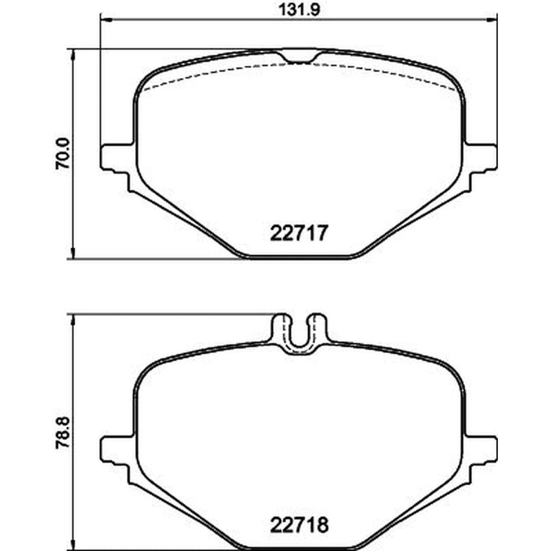 Mintex Rear Brake Pad Set MDB3462