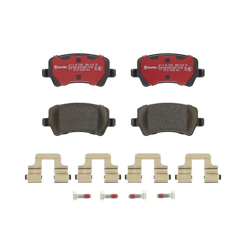 Brembo 4 x Rear Brake Pad Set P24078X