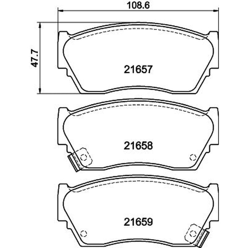 Mintex Front Brake Pad Set MDB1720