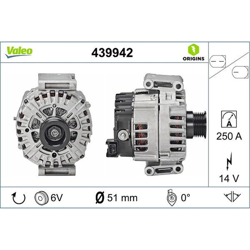 Valeo Car Alternator 12V 439942