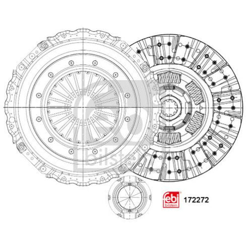 Febi Clutch Kit Set 3pc 172272
