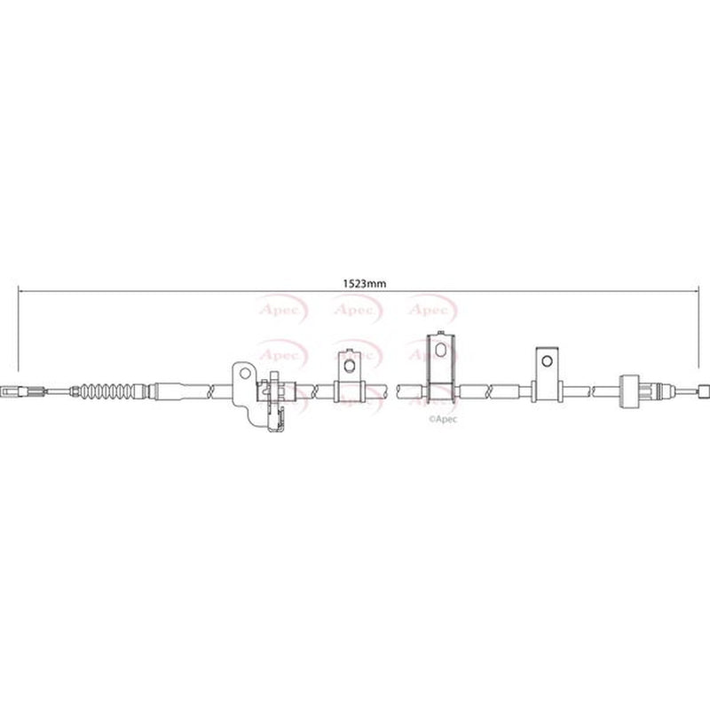 Apec Handbrake Cable Right Rear CAB1254