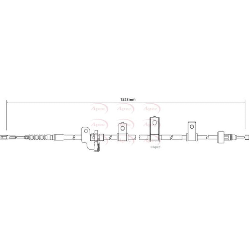 Apec Handbrake Cable Right Rear CAB1254