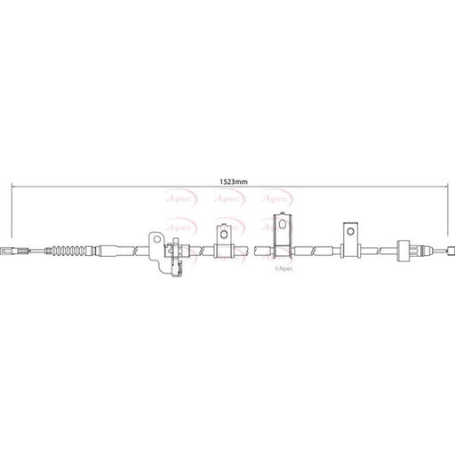 Apec Handbrake Cable Right Rear CAB1254