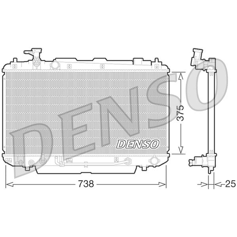 Denso Engine Radiator DRM50064
