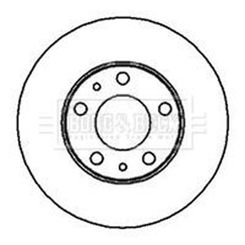 Borg & Beck 2 x Front Brake Discs BBD5094