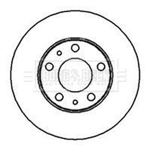 Borg & Beck 2 x Front Brake Discs BBD5094