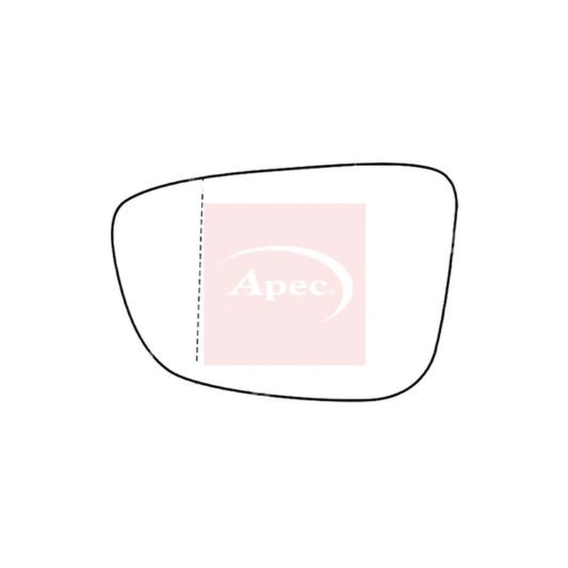 Apec Exterior Wing Mirror Glass Left AMS2771A