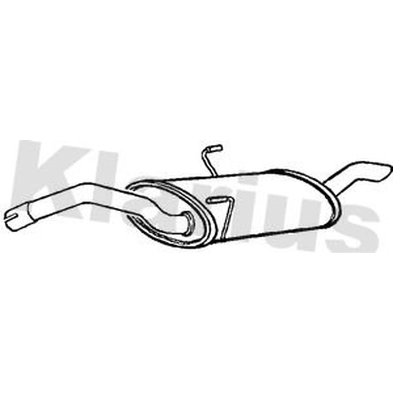 Klarius Box With Tail Pipe Rear CN461M