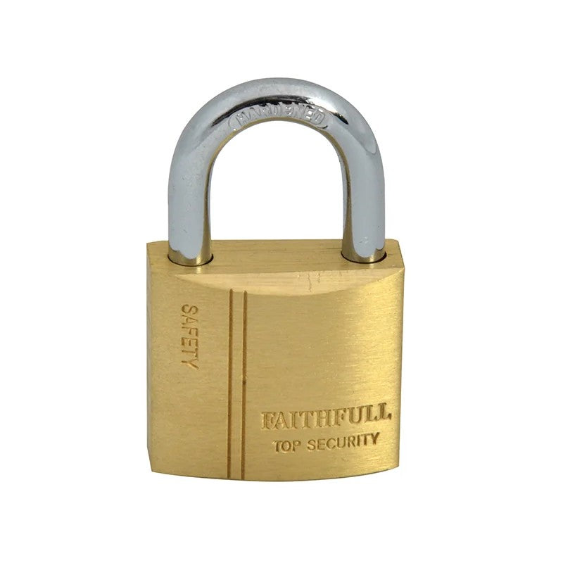 Faithfull Brass Padlock 3 Keys 20-50mm