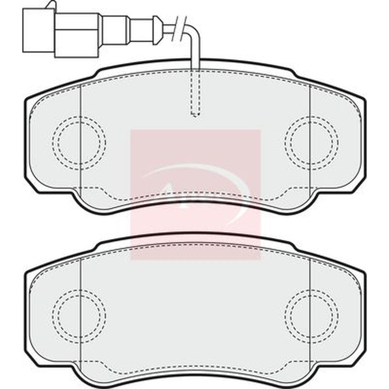 Apec Rear Brake Pad Set PAD1554