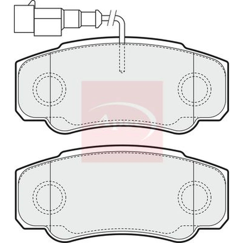 Apec Rear Brake Pad Set PAD1554