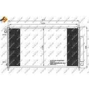 NRF Air Conditioning Condenser 35559