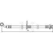 Apec Brake Hydraulic Hose Line Front Left HOS3503