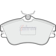 Fahren Front Brake Pad Set FBP3474
