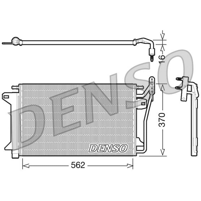 Denso Air Conditioning Condenser DCN10025