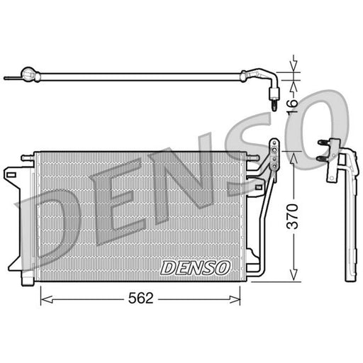 Denso Air Conditioning Condenser DCN10025
