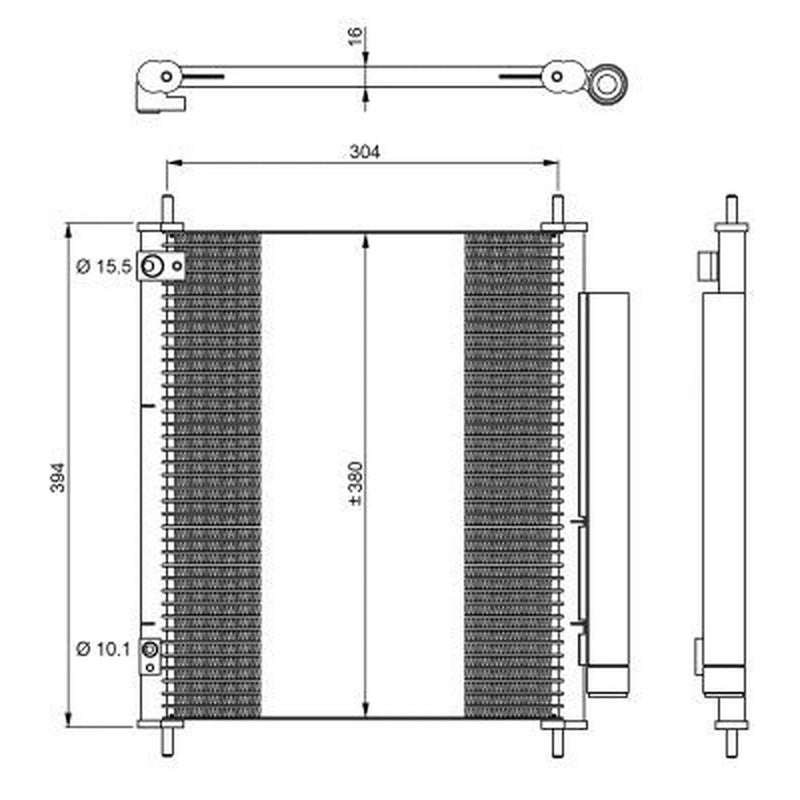 NRF Air Conditioning Condenser 350326
