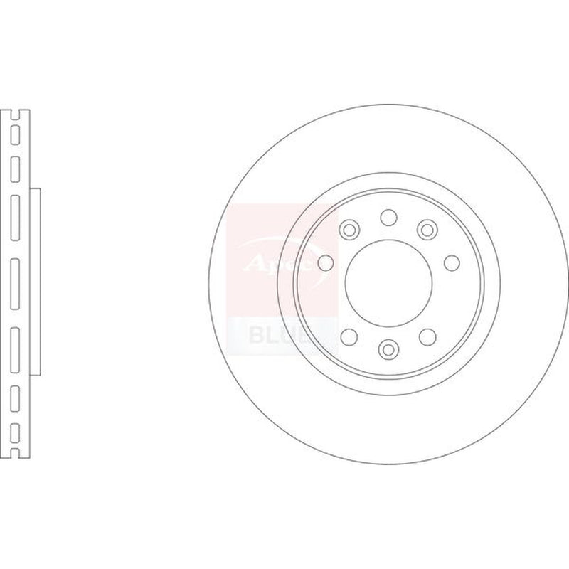 Apec 2 x Rear Brake Discs SDK6981