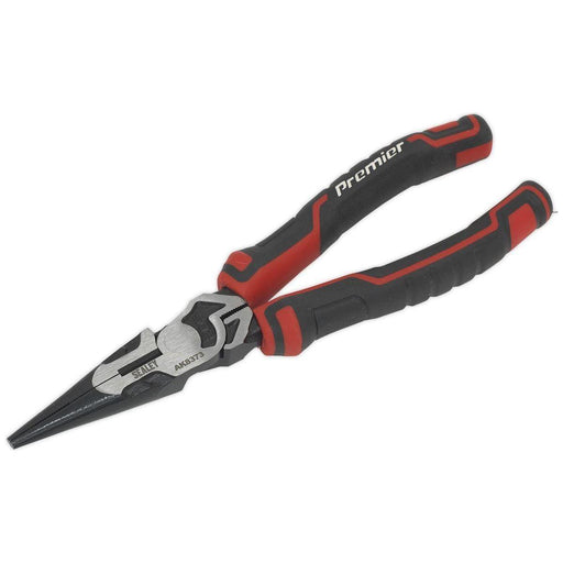 Sealey Long Nose Pliers High Leverage 200mm AK8373 Sealey  - Town Parts
