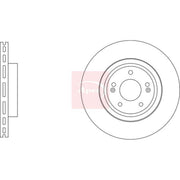 Apec 2 x Vented Front Brake Discs DSK3459