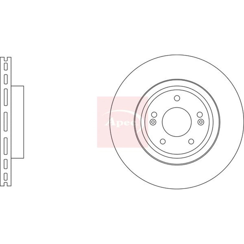 Apec Front Brake Discs DSK3842