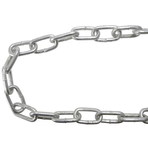 Faithfull Galvanised Chain Link 3mm x 30m Reel - Max. Load 80kg - FAICHGL330