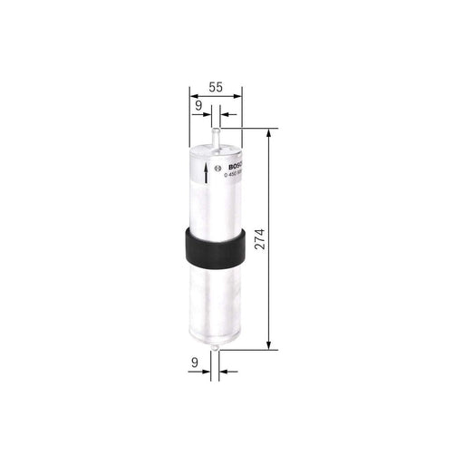 Genuine Bosch Car Fuel Filter N6462 Fits Mini One D - 1.4 - 03-06 0450906462 Bosch  - Town Parts