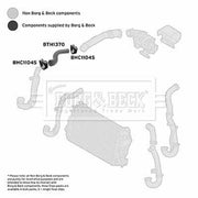 Borg & Beck Intercooler Turbo Charge Air Hose BTH1370