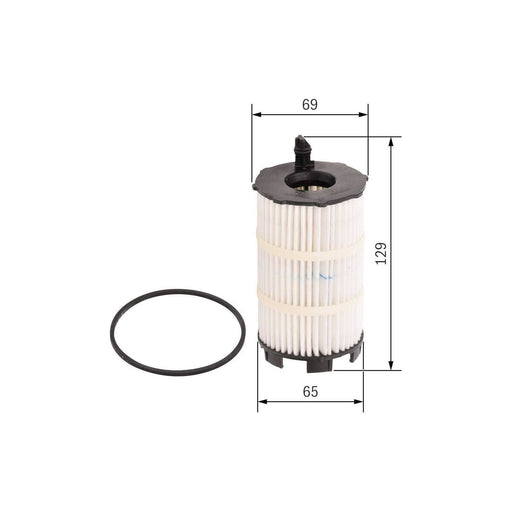 Bosch Car Oil Filter P7011 Fits Audi A4 Rs4 Quattro Fsi - 4.2 - 12-15 F026407011 Bosch  - Town Parts