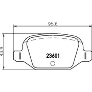 DON Rear Brake Pad Set PCP1489