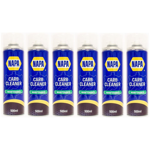 6x NAPA Carb Cleaner Spray Carburettor Intake Spray Cleaner Professional 500Ml Napa  - Town Parts