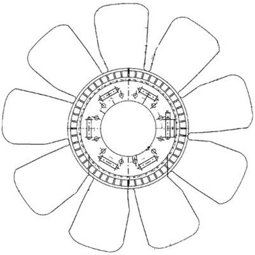 Mahle Radiator Cooling Fan Blade CFW 83 000P