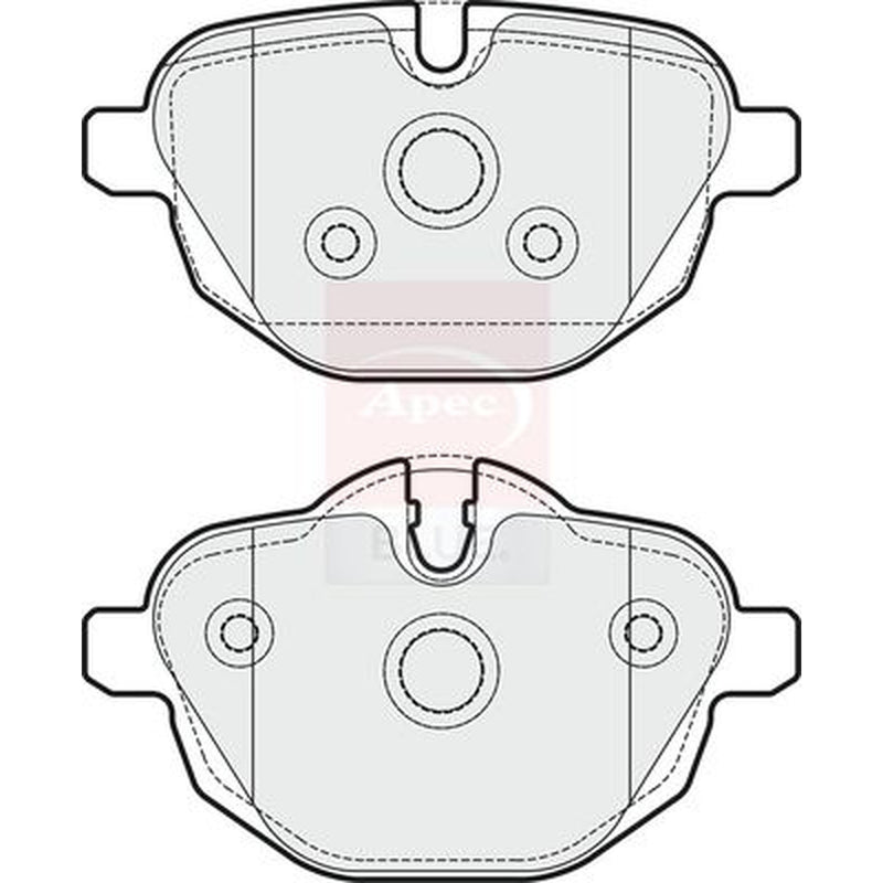 Apec Rear Brake Pad Set PD3346