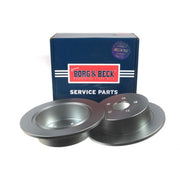 Borg & Beck 2 x Solid Rear Brake Discs BBD4764