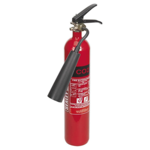 Sealey Fire Extinguisher 2kg Carbon Dioxide SCDE02 Sealey  - Town Parts