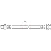 Apec Brake Hydraulic Hose Line Rear HOS3346