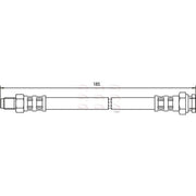 Apec Brake Hydraulic Hose Line Rear HOS3346