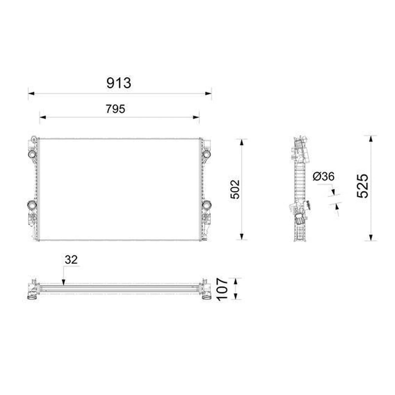 Mahle Engine Radiator CR 1163 000P