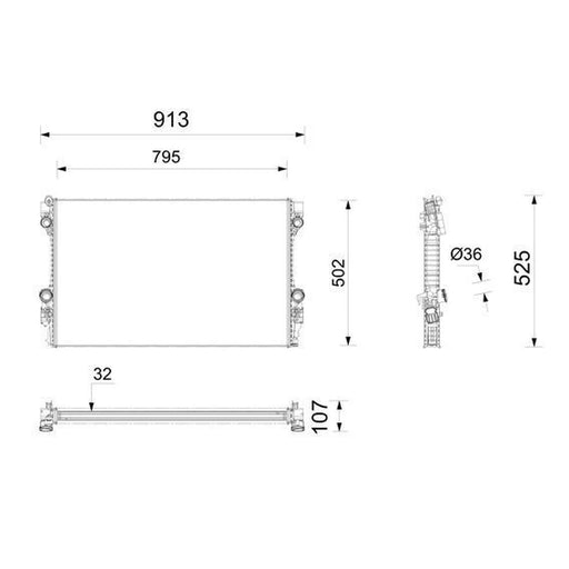 Mahle Engine Radiator CR 1163 000P