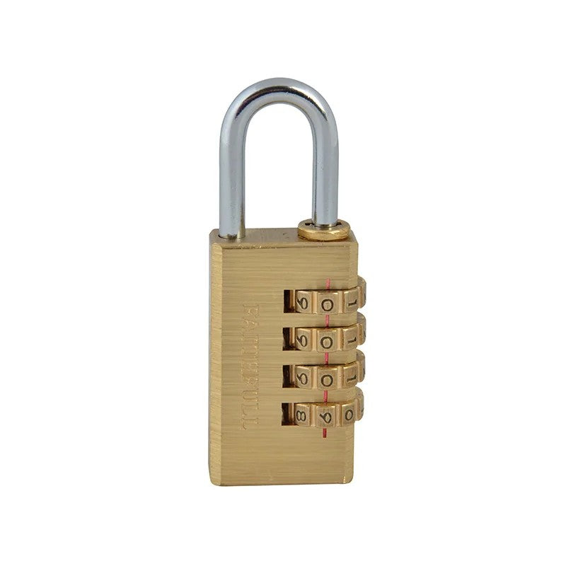 Faithfull Brass Combination Padlock 20-38mm