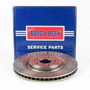 Borg & Beck 2 x Vented Rear Brake Discs BBD6016S