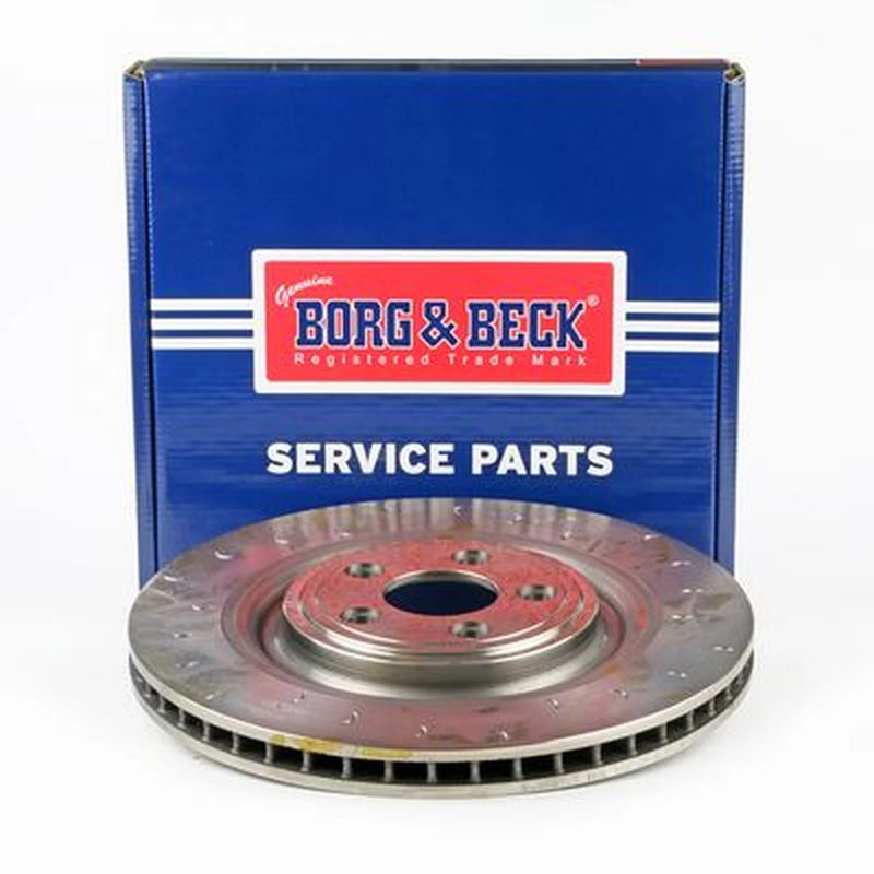 Borg & Beck 2 x Vented Rear Brake Discs BBD6017S