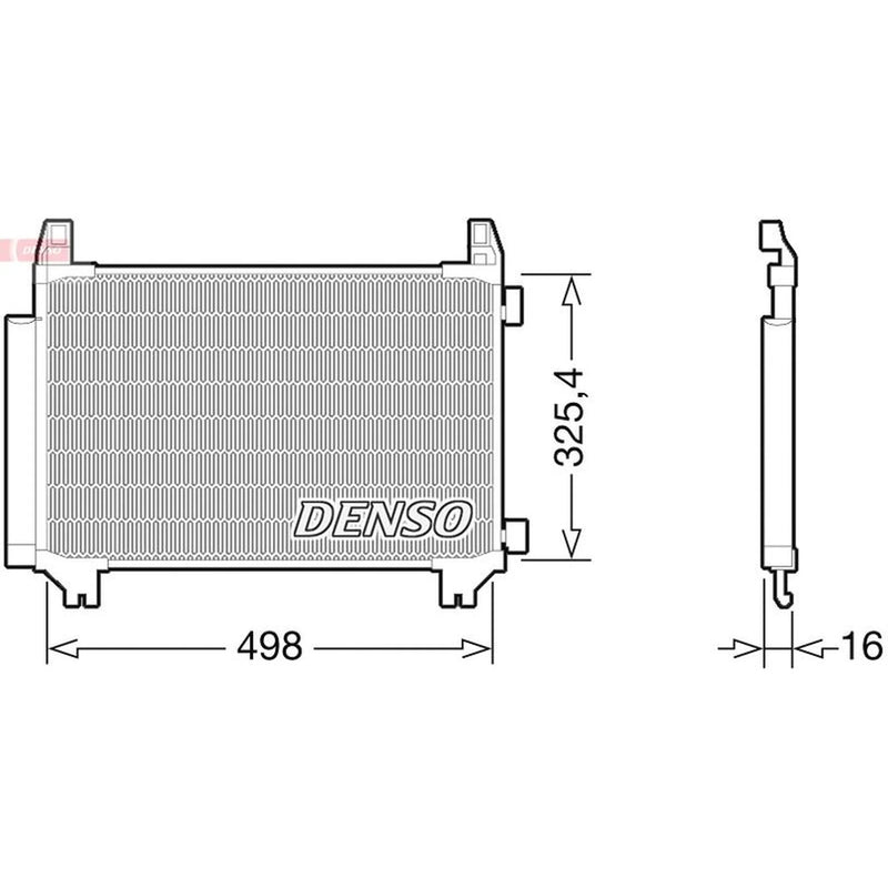 Denso Air Conditioning Condenser DCN50028