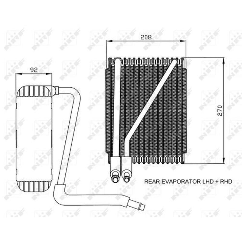 NRF Air Conditioning Evaporator 36044