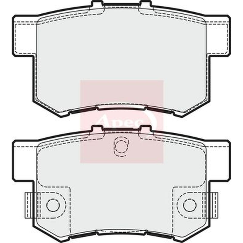 Apec Rear Brake Pad Set PAD1829
